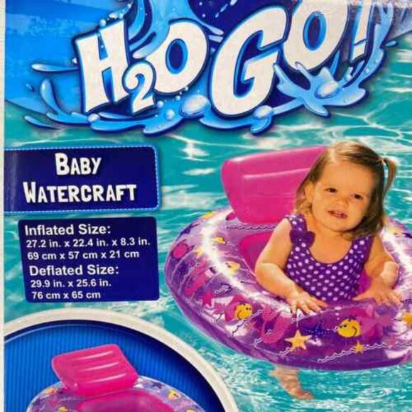 Bestway H2O Go Watercraft Inflatable Safety Pool Float Raft Boat Baby 0-1 Yr NIB - Picture 3 of 5